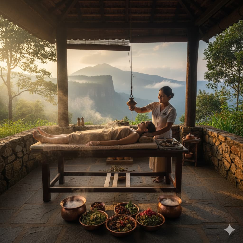 Tea plantations in Sri Lanka